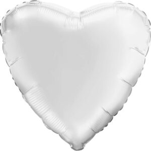 Шар сердце (48см) Белый