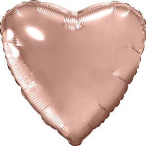 Шар сердце (48см) Розовое золото
