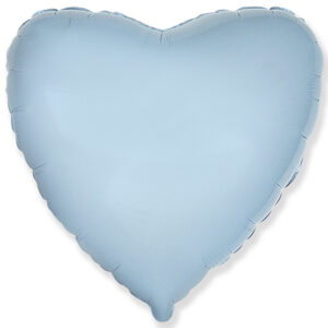 Шар сердце (81см) Голубой