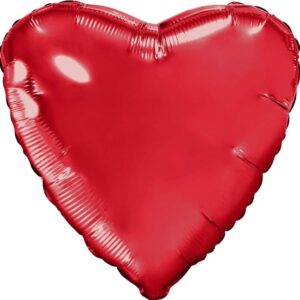 Шар сердце (48см) Красный